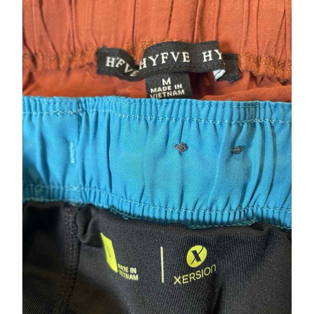 Lot Of 2 Womens Shorts Sz S/M HYFVE Xersion Chino Running Brown Blue Athleisure - Picture 12 of 15